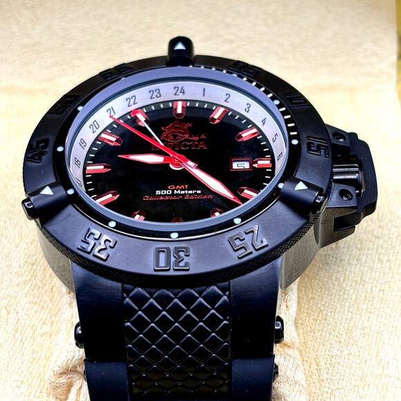 Invicta SubAqua NOMA III 13919 Mens Collector Edition GMT 500M Swiss Made NIBWT - Picture 6 of 17